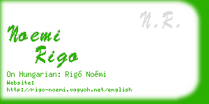 noemi rigo business card